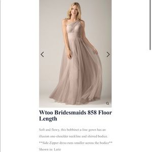 WTOO / Watters Style 858 Size 8 in Latte